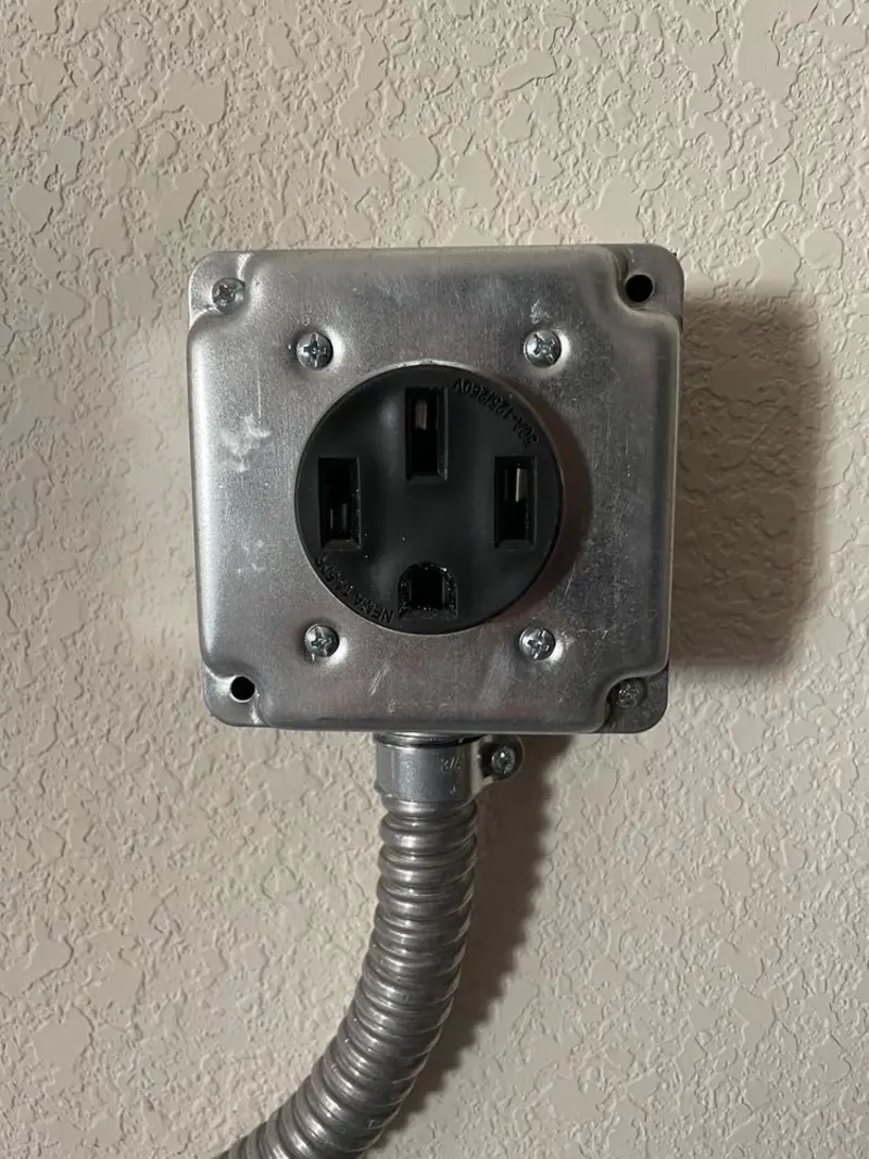 NEMA 14-50 outlet installed for Smart Home Electrical in West Liberty
